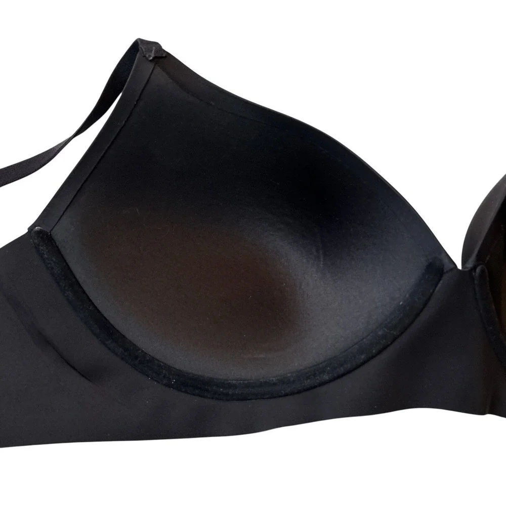 Eby Bra 38C Women's Black‎ Pain-Free T-Shirt Bra 3D Precision Bra Wireless